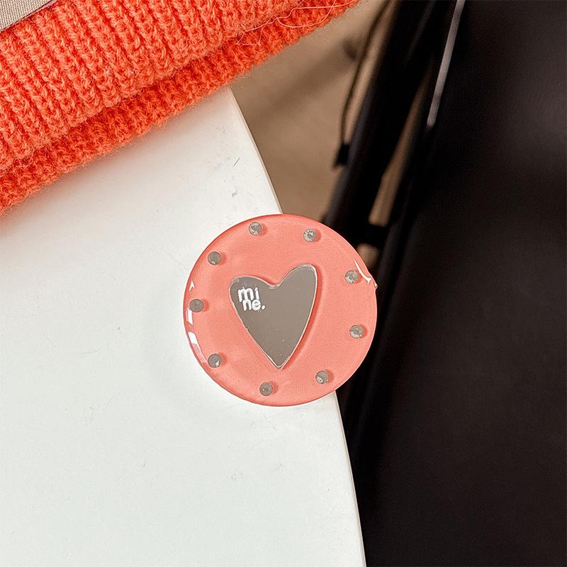 Bunter Liebe Herz Spiegel Handyhalter: Magsafe Magnetischer Aufkleber & Fingerring