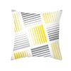 Geometric Yellow Gray Print Pillow Cover Pillowcase Living Room Bedroom Sofa Car Home Decor Pillowcase 45*45Cm