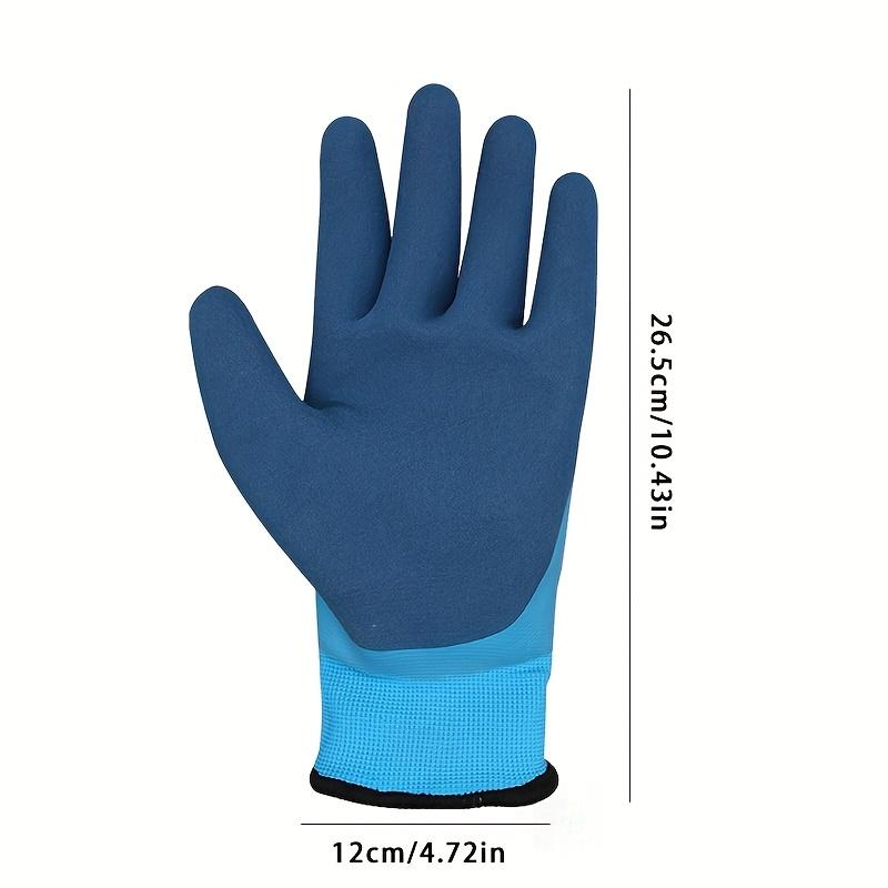 1 pair Thickened Cold-Resistant Blue Gloves | Anti-Low Temperature & Non-Slip Design Unisex Household Gloves,Cold Weather Gloves