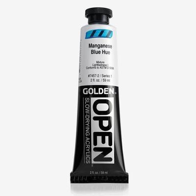 Acrylic Paint - Golden - Open 60ml - Color Manganese Blue - Resistant To Skinning - Versatile