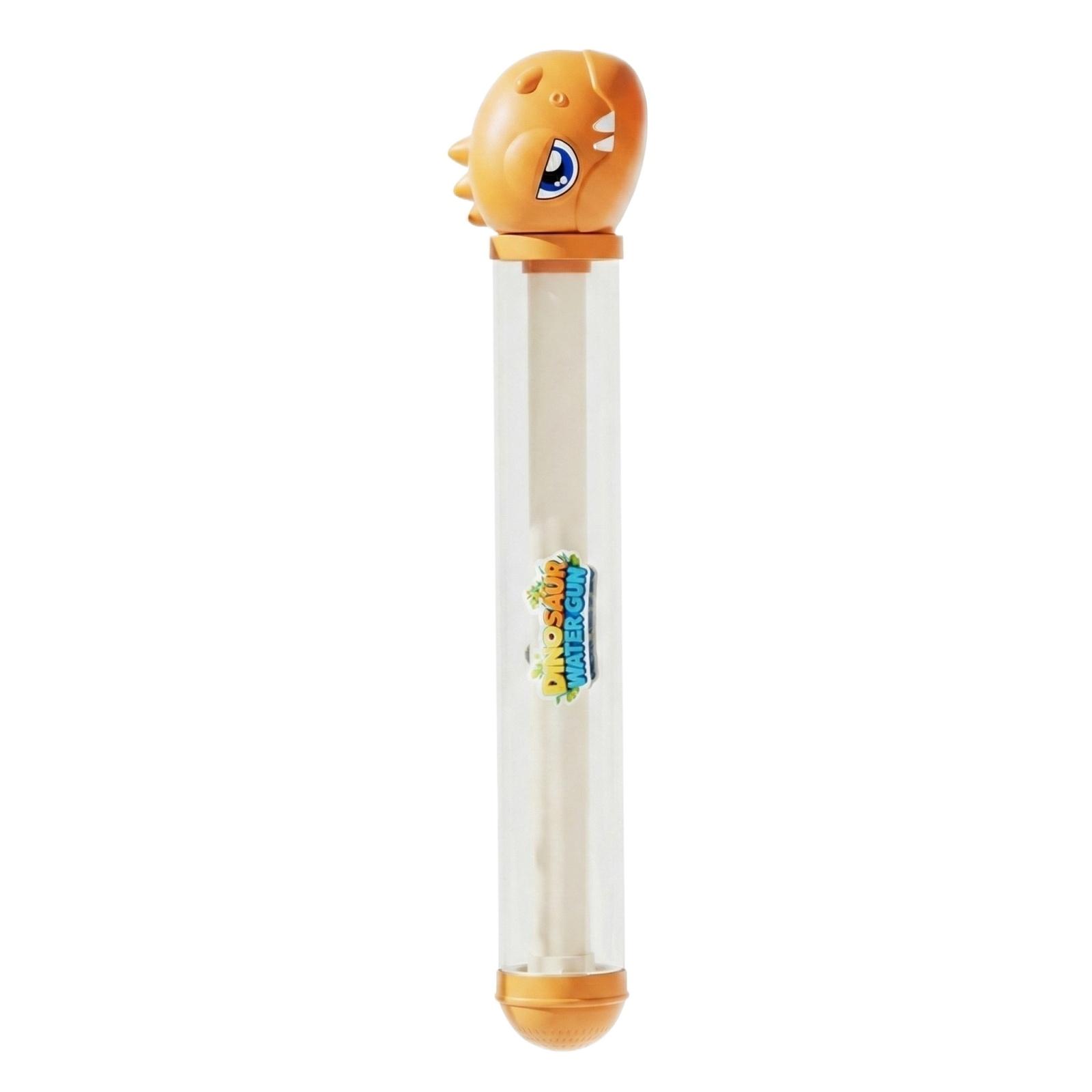 

Dinosaur Water Blaster Toy for Kids Long Tube Water Gun Summer Outdoor Play Safe Plastic Construction Easy to Use One Size оранжевый