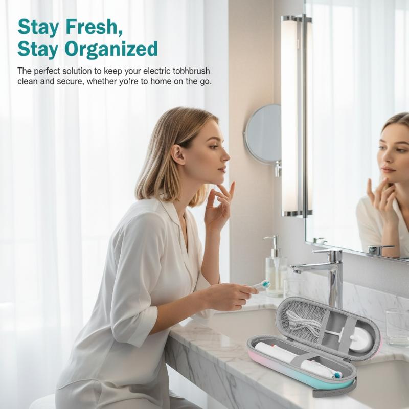 Portable EVA Electric Toothbrush Storage Case Travel Holder Waterproof Dental Tools Carrying Hard Case Protective Shell