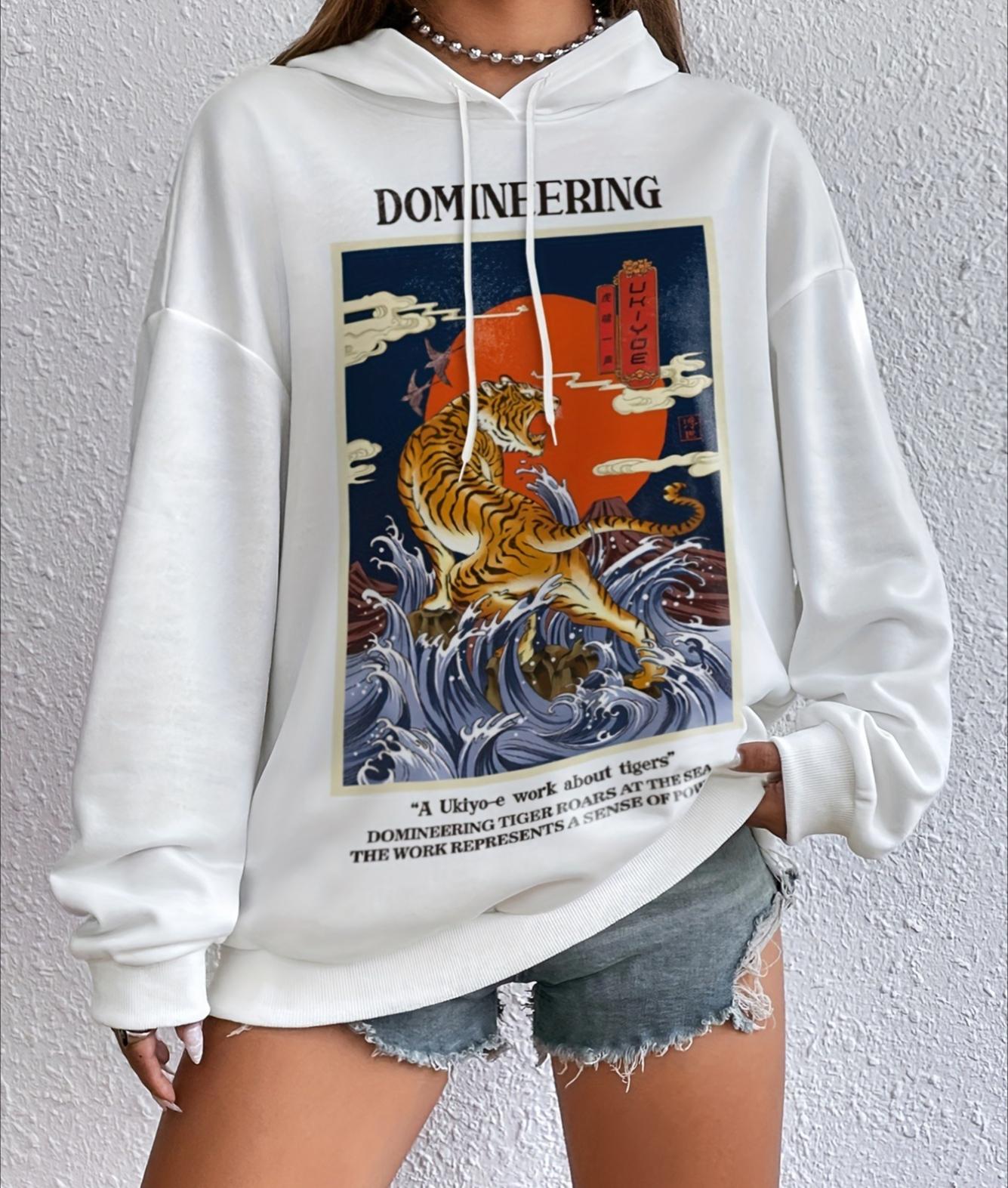 

Худи с круглым вырезом для женщин, свободное и модное, отлично подходит для уличных образов XXL белый