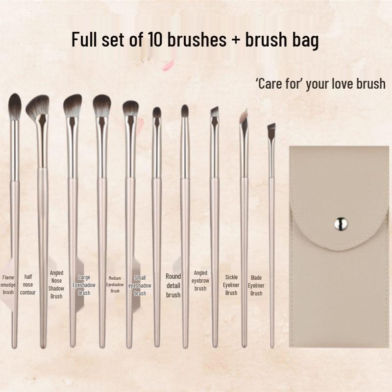 

Набор кистей для теней и подводки для глаз Cangzhou Gilded - Детальные маленькие кисти-пламя для макияжа