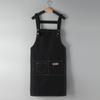 H-Pocket Waterproof Kitchen Cafe Canvas Apron DD-11749
