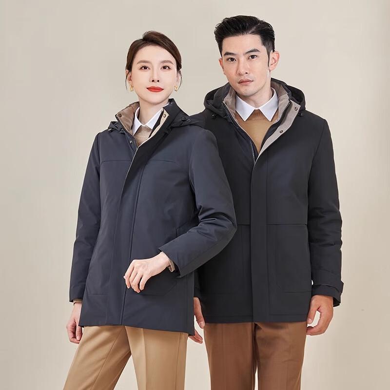 Terroman Unisex Winter Hooded Goose Down Puffer Jacket