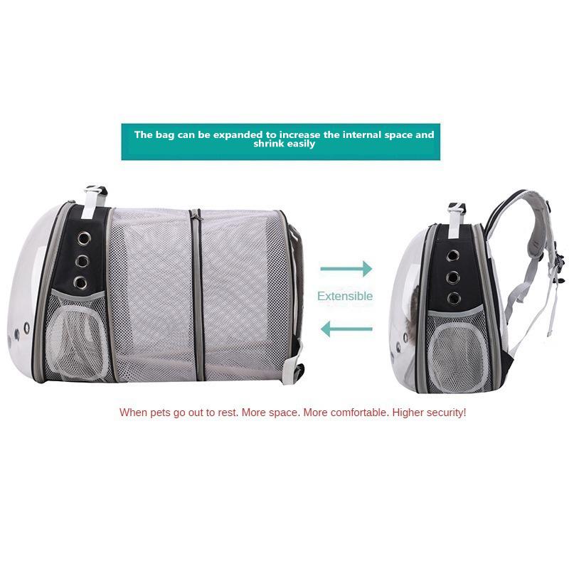 Cat Backpack Carrier, Easy To Go Out, Can Rise Small Dog Bag, Transparent Space Capsule, Shoulder Bag