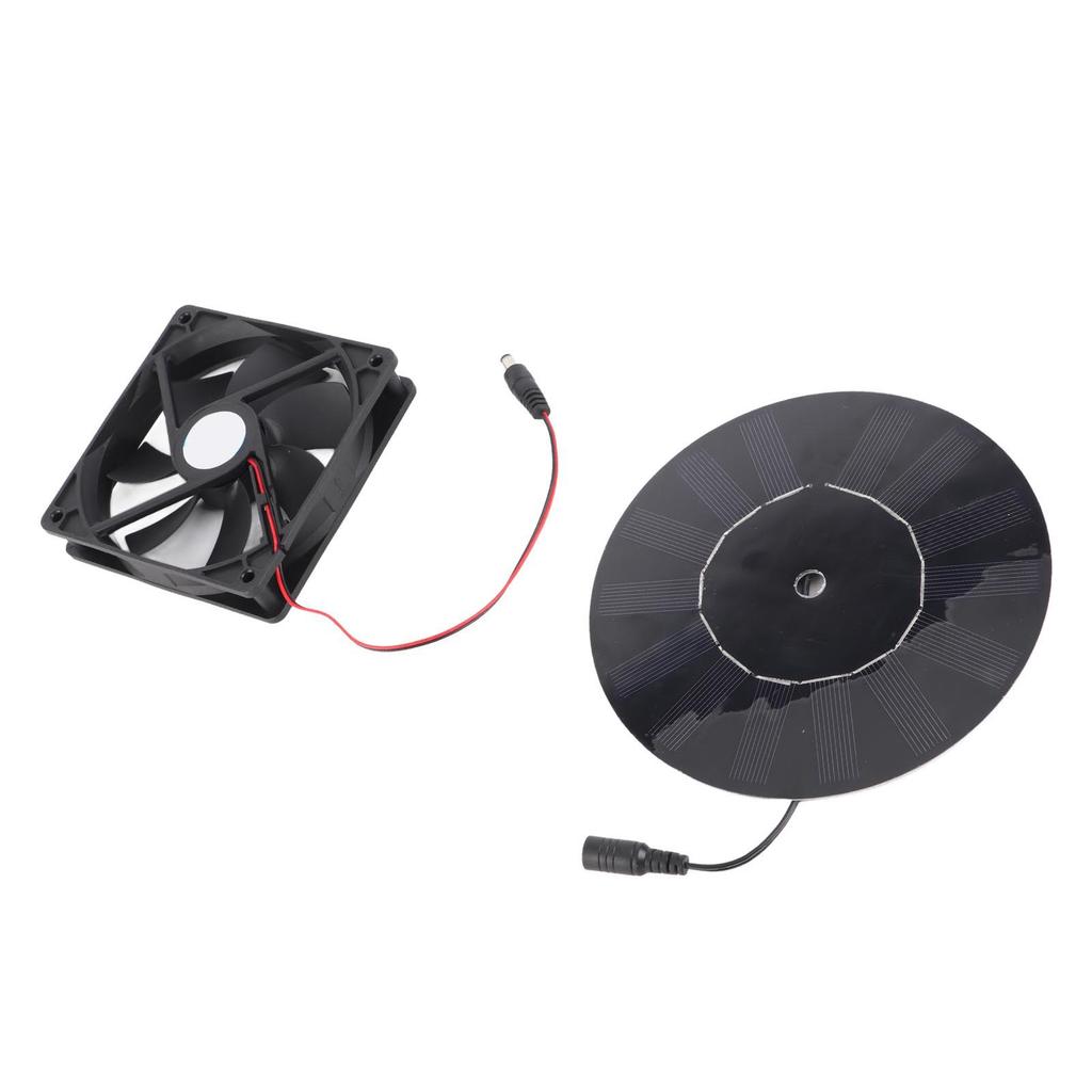 5W Chicken Coop Exhaust Ventilation Fan Monocrystalline Silicon Pet Cat Dog House Solar Fan for Farm