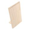 9-slot Jewelry Display Stand Wooden Earring Organizer Jewelry Storage Necklace Holder  Desktop