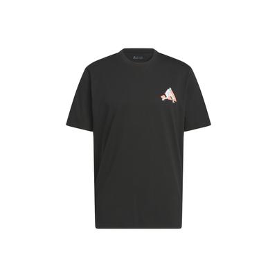 American Vintage Graphic Print Basketball Crew Neck Short Sleeve T-Shirt Men Tops Black HY0786