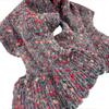 TERAICHI Mini Scarf with Mixed and Insert Neck Warmer Women's Cross-Shaped Inserts, Pattern, (Purple)