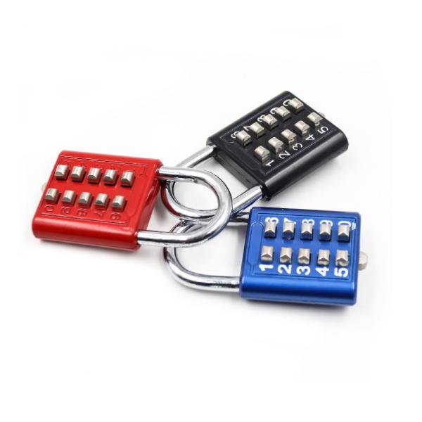 Outdoor Travel Security Lock Zinc Alloy 10 Button Blind Push Button 10 Button combination lock Combination Padlock