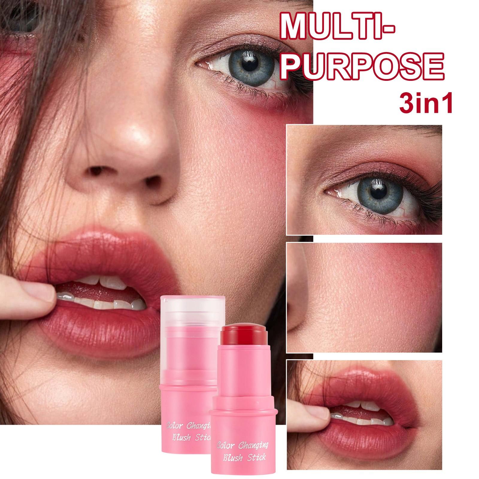 

Желейні рум яна, Желейна помада, Прозорі губи та щоки Можна наносити поверх Желейного хайлайтера-стіка(01 Рум яна) One Size