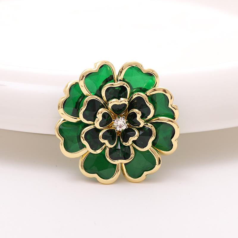 Handmade Acrylic Camellia Rhinestone Garment and Jewelry Decorations