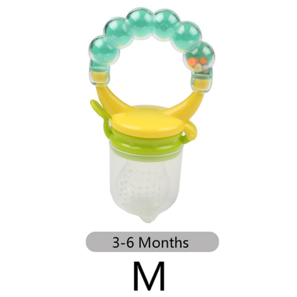 1Pcs Baby Pacifier Fresh Fruits Food Silicone Nipple Holder Funny Rattle Kids Food Feeder Nipples