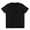 Men's Color T-Shirt Men's Fashion Casual Pocket Round Neck T-Shirt