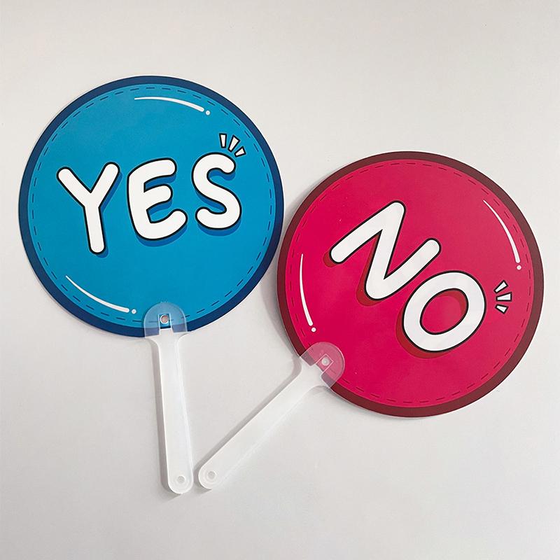 2 Bucăți Palete de Vot Da Nu / Adevărat Fals / Deget Mare Sus Jos Palete Pentru Accesorii de Clasă Semn de Interacțiune cu Profesorul Joc de Răspuns