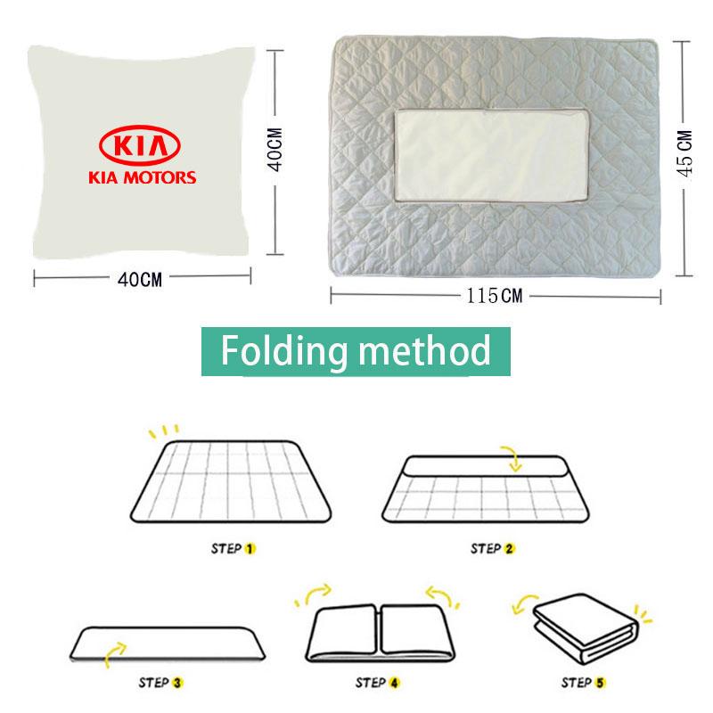 BBEJ9 Multifnctional Car Blanket Quilt Pillow Waist Cushion Pad For Kia Sportage Cerato Optima K2 K3 K4 K5 Rio Picanto Soul Accessorie
