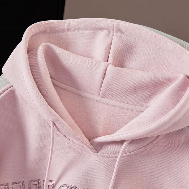 Ta Chi Women's 2025 Fall Embroidered Rhinestone Hooded Sweatshirt