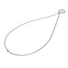 Round Engraved Pendant Necklace Men Women Fashionable Stainless Steel Rhinestone Pendant Necklace Steel Color
