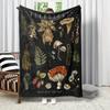 Forest Mushroom Theme Blanket Soft Comfortable Sofa Throw for All Seasons Air Conditioning Cover for Kids and Adults