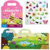 Reusable Bubble Sticker Book Set - 6 Themed Portable Activity Books Perfect for Kids' Imaginative Play and Fine Motor Skills