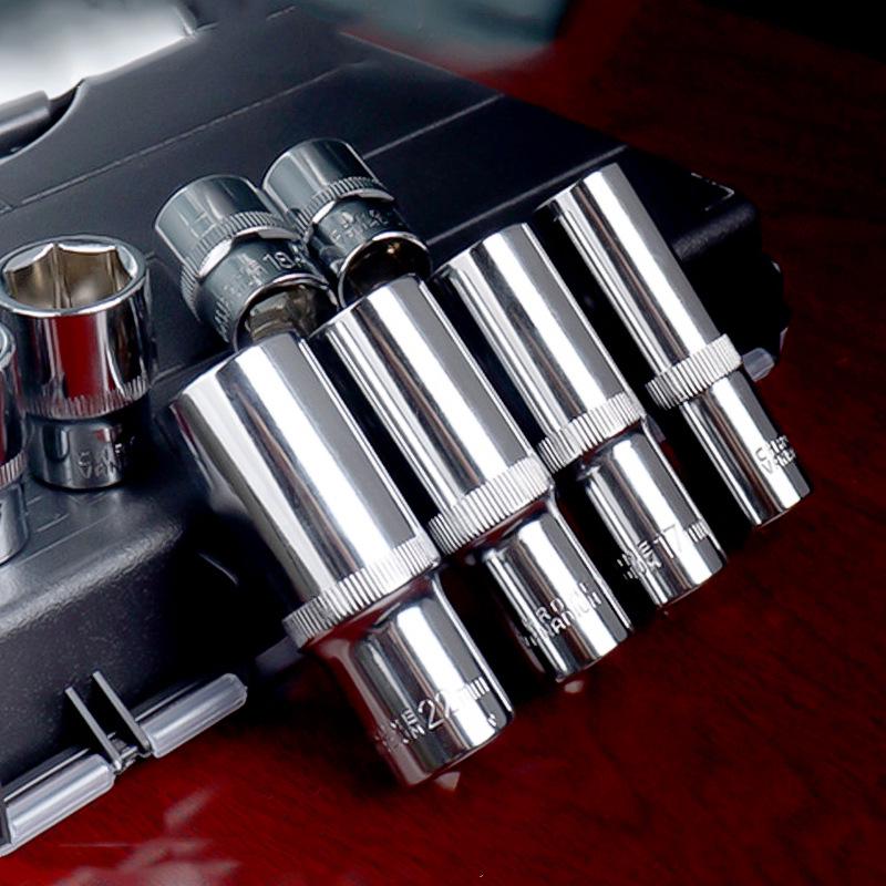 Comprehensive Car Mechanical Repair Tool Set with Socket Wrench
