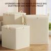 Heavy-Duty Extra-Large Fabric Storage Bins | Reinforced Square Organizer Boxes with Zipper Closure, Dust-Proof