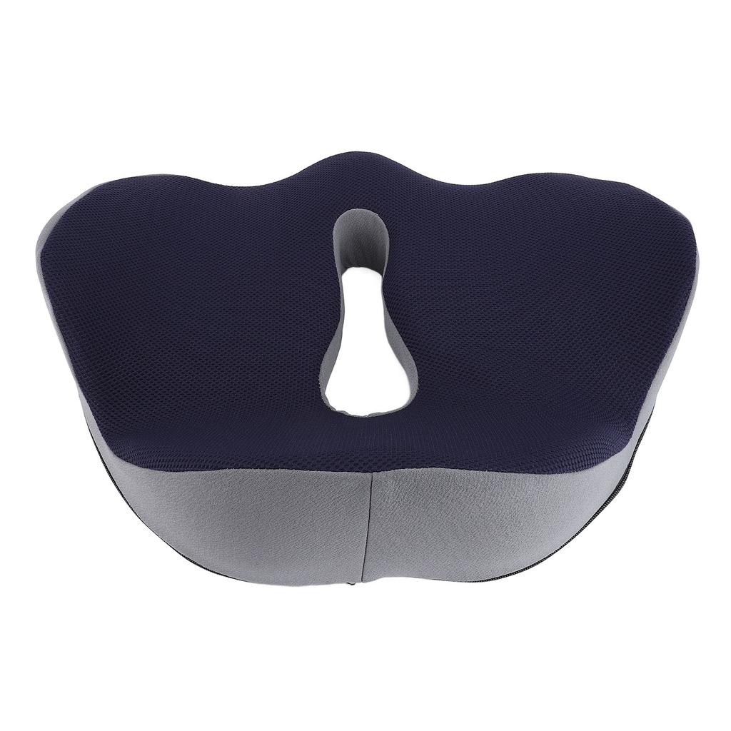 49x41x15cm Seat Cushion for Office Chair Ergonomic Memory Foam Seat Pad for Long Sitting Dark Blue