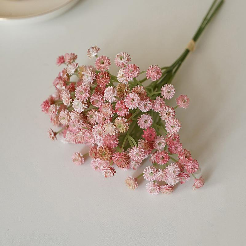 

Искусственные цветы гипсофилы Свадебный букет своими руками Украшение Композиция Пластиковый Babysbreath Поддельный цветок Домашний декор розовый