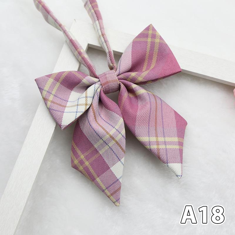 Personalized Flower Plaid Uniform Collar Flower Bow Tie Small Fresh Sailor Suit Bow KTB