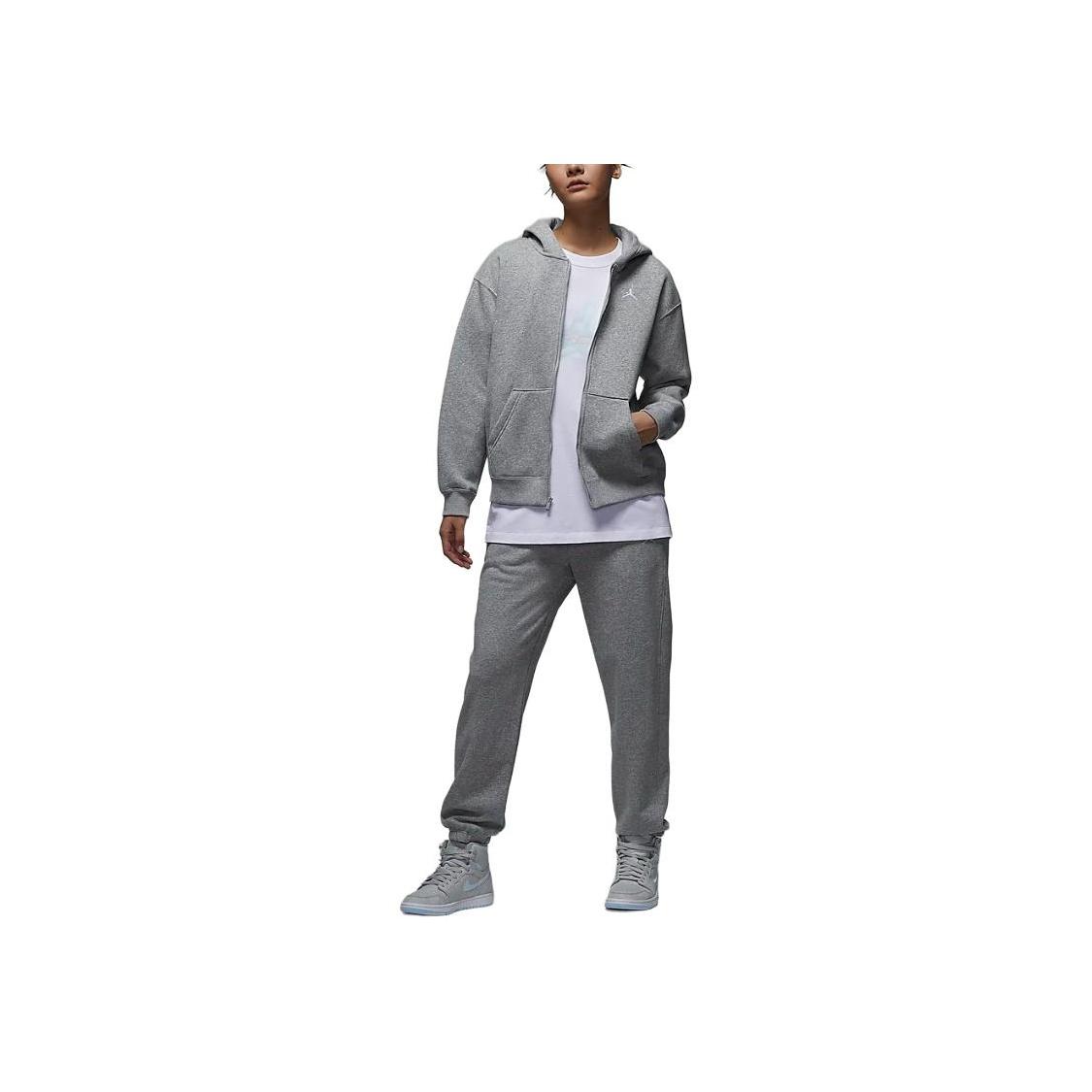 

Jordan Флисовая куртка Brooklyn с капюшоном и застежкой-молнией, с длинным рукавом, женские куртки, темно-серый цвет FV7168-063 L