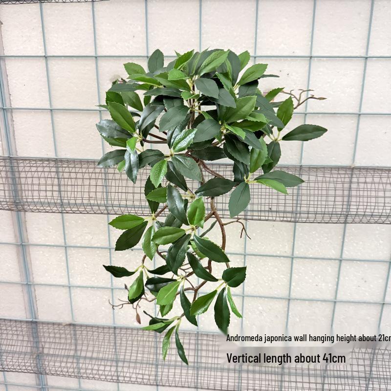 Wandmontierte Monstera-Ranke für die Innendekoration: Hängende Efeutute und laminierte grüne Zweige