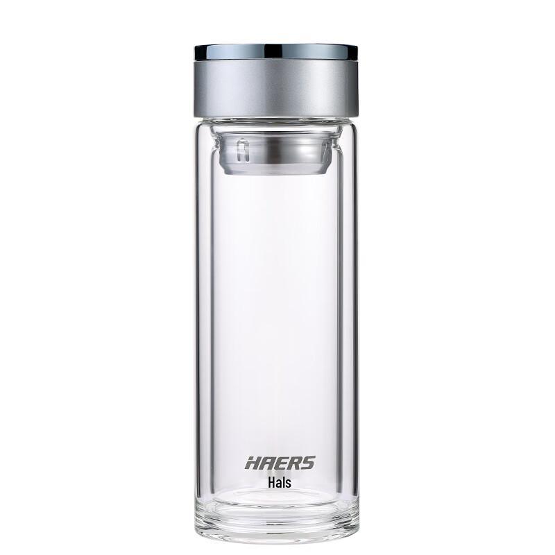 Hares Double Wall Glass Tea Infuser Bottle