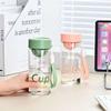 Water bottle portable water cup coffee cup summer mini compact cup outdoor office worker high temperature resistant plastic cup