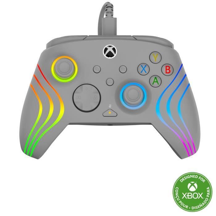 Manette de jeu - TURTLE BEACH - Afterglow Wave - RGB - Filaire - Gris