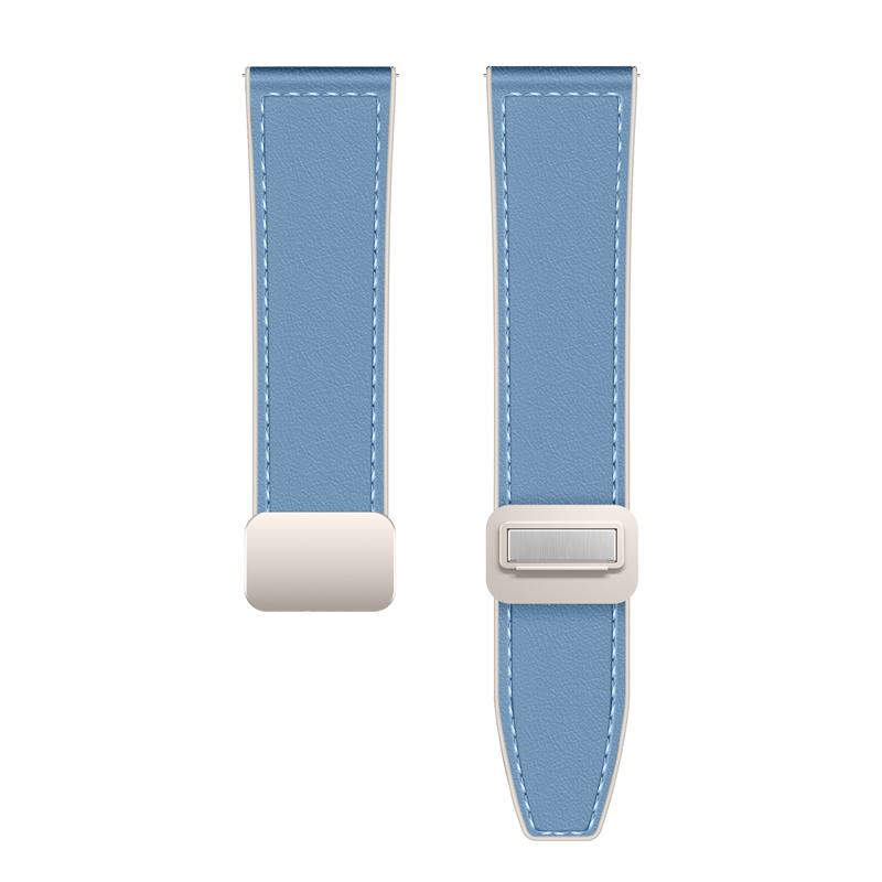 22mm 20mm Leather Silicone Strap for Huawei Watch GT6/GT6 Pro/5/GT5 GT4 3 46mm Replaceable wristband for Amazfit Bip 6/GTR/GTS4
