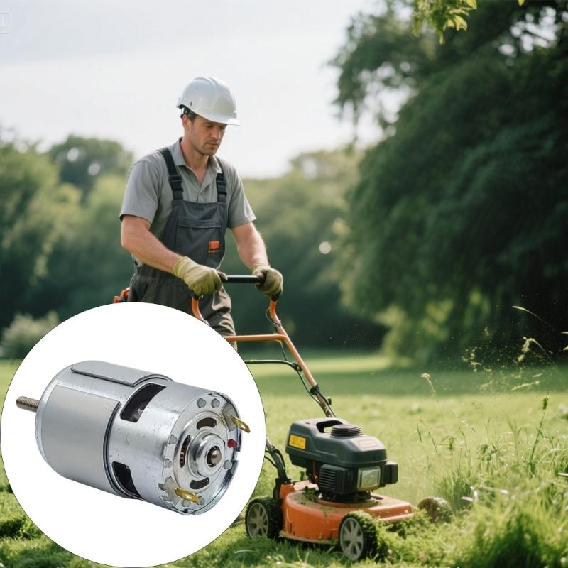 Moteur de remplacement 755 12V Courant Continu pour Coupe-herbe sans fil Haute Efficacité Performances Stables Outil pour Pelouse