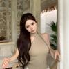Knitted Halter Camisole Tank Top Women's Outerwear Summer Sexy Sleeveless Crop Top