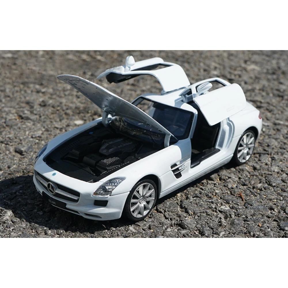 WELLY 1/24 Mercedes-Benz SLS AMG Alloy Car Model Diecasts & Toy Vehicles Collect Car Toy Boy Birthday Gifts
