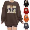 Women Winter Tops Women's Long Sleeve Sweatshirt Casual Crewneck Loose Fit Pollover Fleece Tops