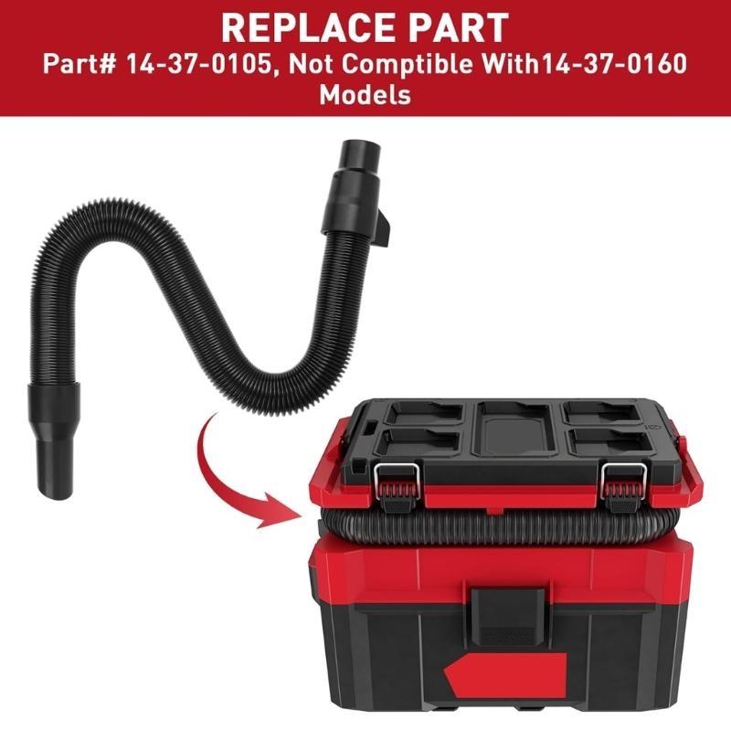 652F Vacuums Cleaner Hose For 18V 28V Wet/Dry Vacuums Cleaner Systems Model 14-37-0105 14-37-0016 Easy Installation