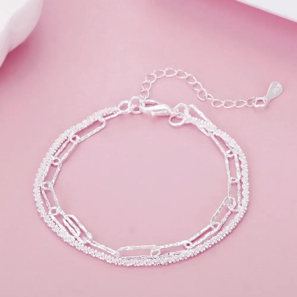Neues feines Kupfer Massivkettenarmband für Damen Herren Charms Partygeschenk Hochzeitsfeier Modeschmuck Geschenk