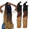 22-24 Zoll 150g Bunte französische Locken Spiral Locken Haarverlängerung Wellige Flechtfrisur Lockige Zöpfe