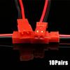 10 Paare 22 AWG JST Stecker 2-polig männlich weiblich Stecker Kabeldraht für LED Lampenstreifen RC Spielzeug Batterieadapter 10cm