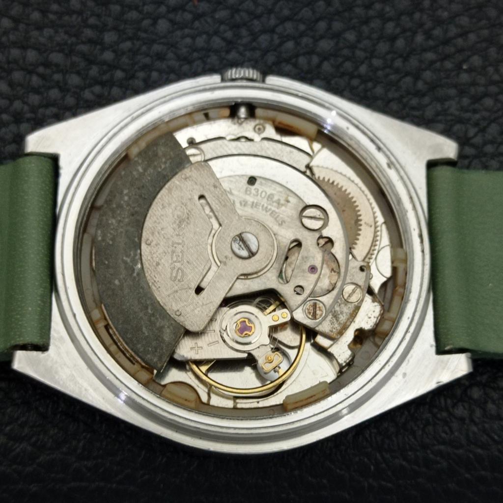 SEIKO 5 AUTOMATIC JAPAN MENS 6309A VINTAGE SILVER COLOR DIAL WATCH a701228-5 R206a-a701228