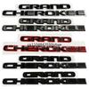 3D ABS Chrome Black Logo Grand Cherokee Emblem Letters Nameplate Car Door Badge Decal For Jeep Grand Cherokee Sticker Accessoies