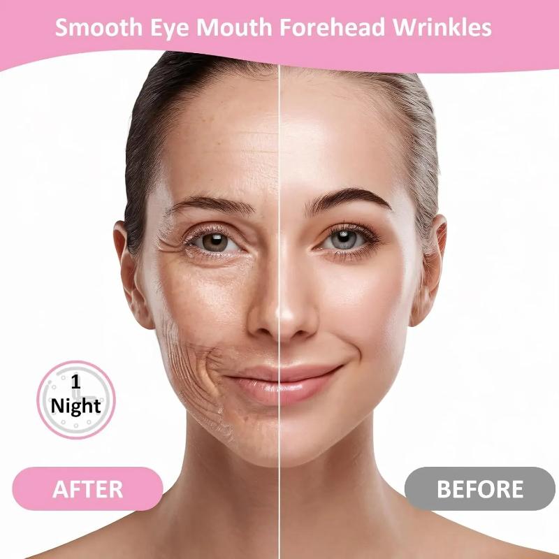 Forehead Nasolabial Fold Patch Pe Material Forehead And Smile Patterns Transparent Invisible Nasolabial Fold Patch