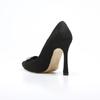 Black Suede Women's Stiletto Evening Shoes