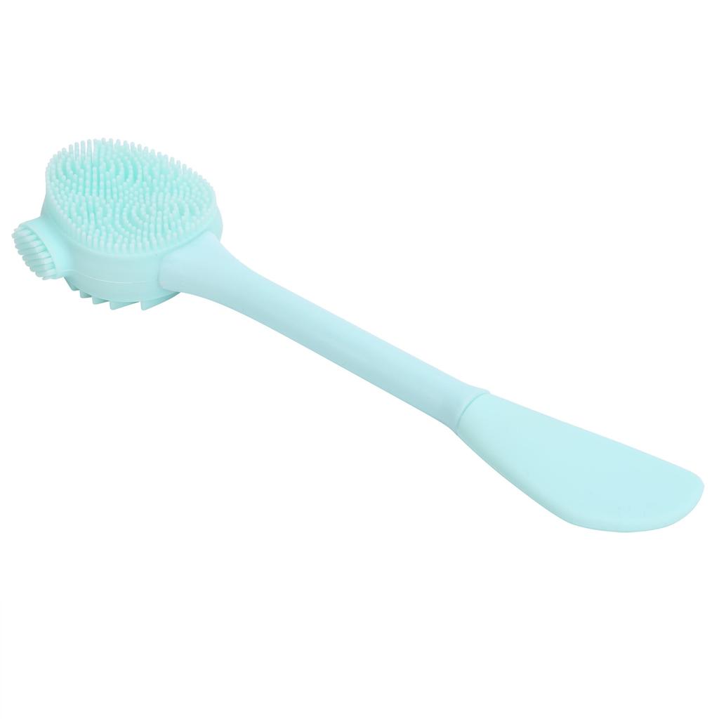 Handheld Silicone Face Cleaning Brush Mask DIY Mixing Stick Makeup Cleansing Brush(Green Double